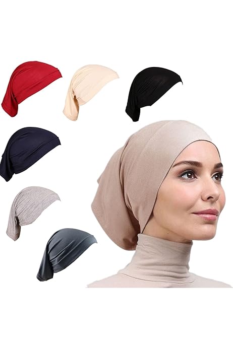 Bundles of 6 hijab Tube Caps