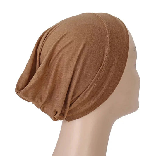 camel Brown Under Hijab Tube Cap