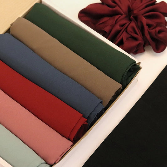 6 Georgette Hijab Box