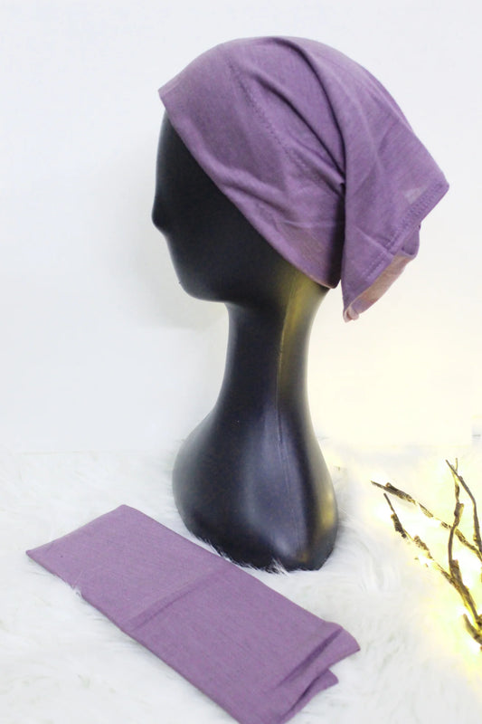 Lavender Under Hijab Tube Cap